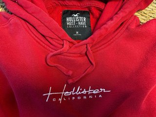 Sudadera Roja Hollister