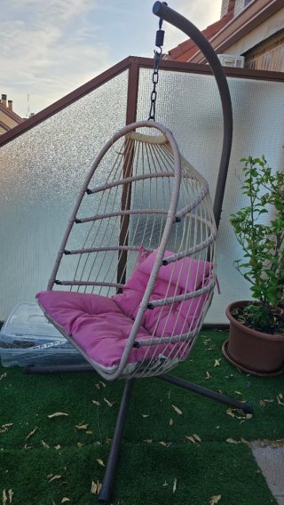 Sillón Colgante de Ratán
