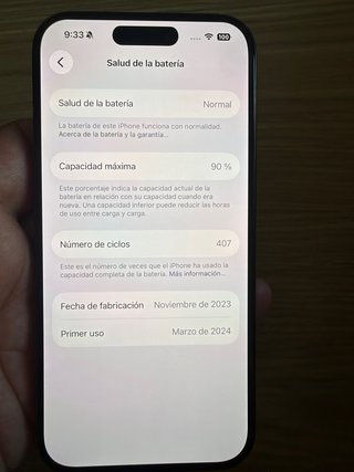 iPhone 15 Pro negro