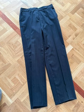 Pantalones de vestir negros con raya diplomática