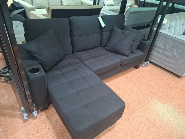 Sofá con Puff Convertible en Chaise Longue