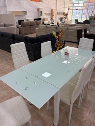 Mesa de comedor extensible + 6 sillas ¡NUEVAS!