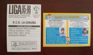 JULIO SALINAS CROMOS DEPORTIVO DE LA CORUÑA