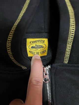 Sudadera Cortiez Negra con Cremallera