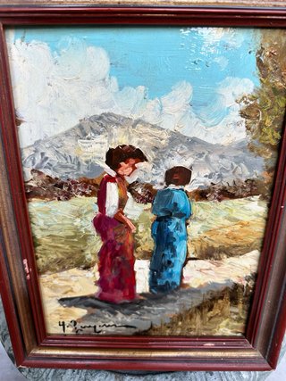 Quadro antico olio 25x30