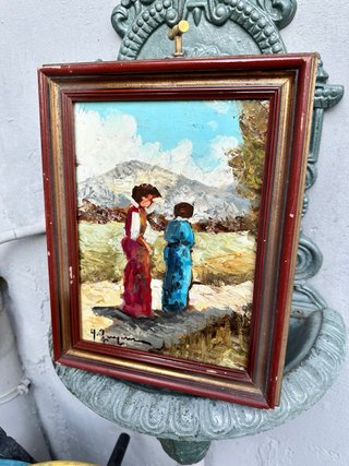 Quadro antico olio 25x30