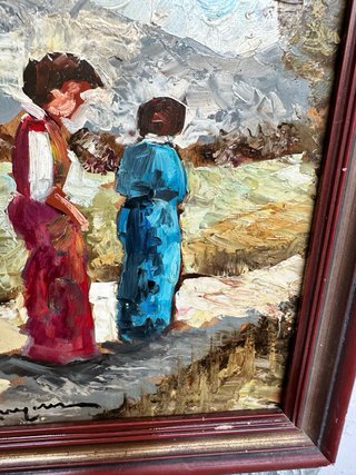 Quadro antico olio 25x30