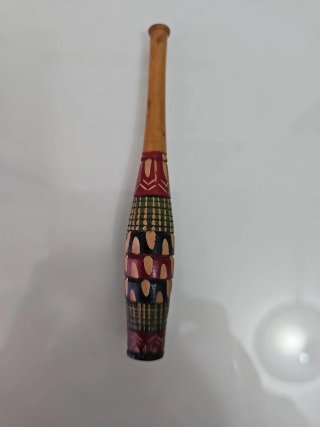 Bocchino in legno decorato cm 12.