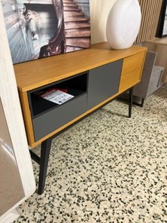 Mueble Auxiliar de Madera y Metal
