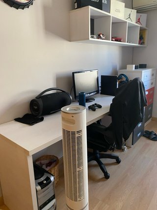 Dormitorio juvenil, cama, armario, aparador, mesa