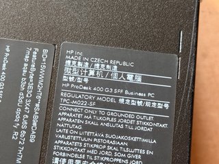 PC Desktop HP 400 G3