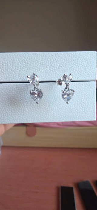Pendientes pandora corazones colgantes