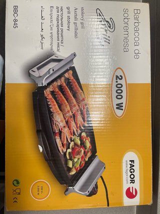 Barbacoa de sobremesa Fagor 2000W