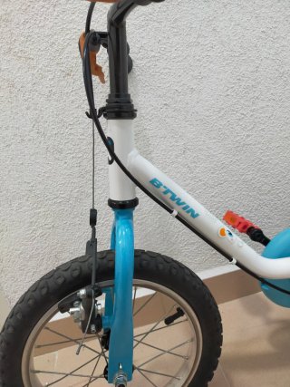 Bicicleta BTwin Artic 100 14 Azul/Blanca