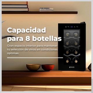 Vinoteca Evvo VT8 para 8 botellas
