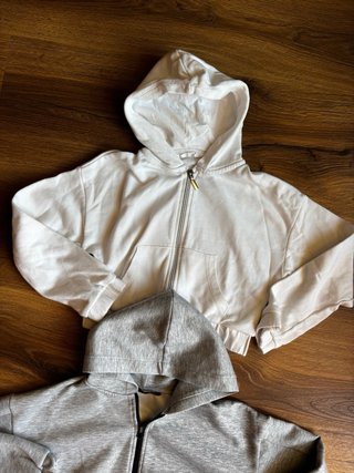 2 Felpe con zip ragazza 10-11 anni