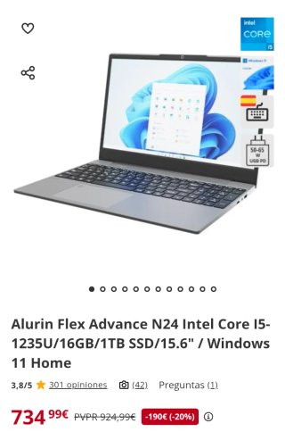 Alurin Flex Advance N24 Intel Core I5-1235U/16GB