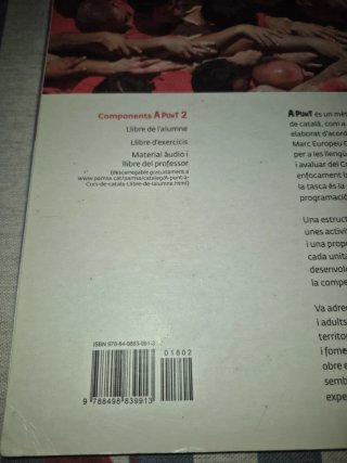 A punt llibre de l'alumne. Curs de català