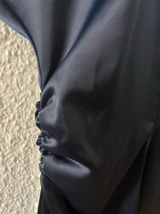 Vestido ZARA azul satinado corto Talla S