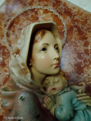 Virgen María con Niño 37cm