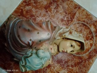 Virgen María con Niño 37cm