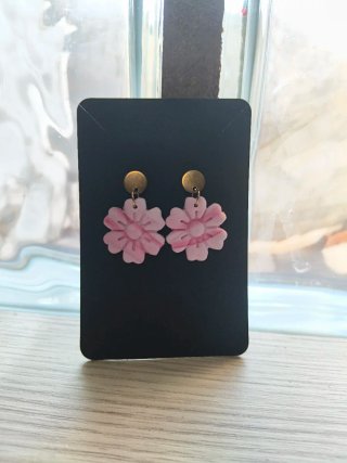 Pendientes de Arcilla Polimérica Flores