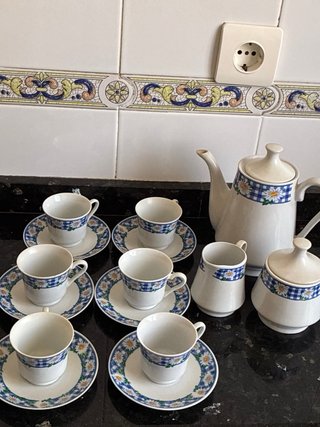Juego de Café Vintage de Porcelana