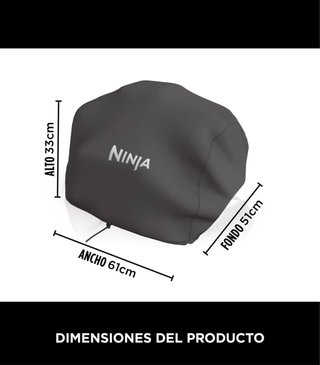 Funda Negra p Barbacoa Eléctrica Ninja Woodfire XL