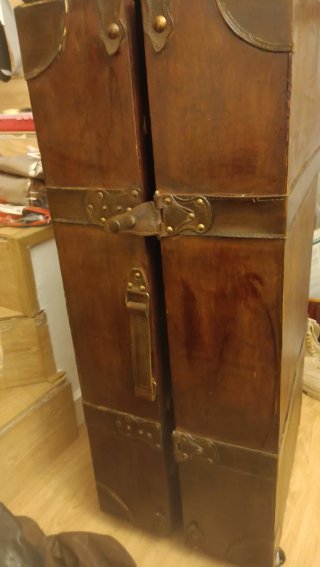 Baúl Estantería Estilo Antiguo