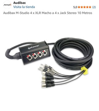 Alargador Micrófonos XLR Audibax