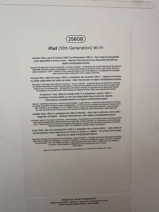 iPad 10ª Gen Plata