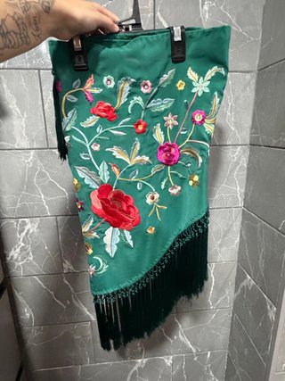 Mantón de Flamenca Bordado