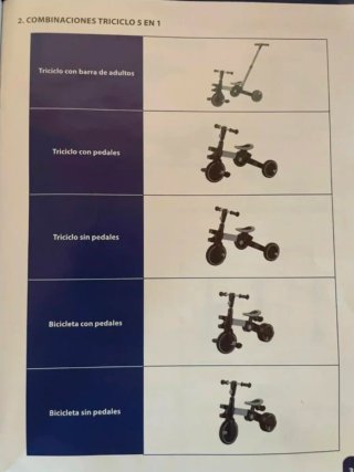 Triciclo Mobiclinic 5 en 1 Chase
