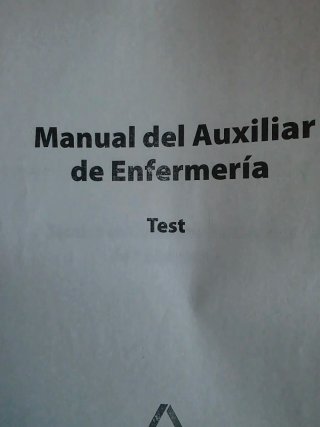 Auxiliar de enfermería test