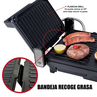 Parrilla Klack 2 en 1 Plancha Asar