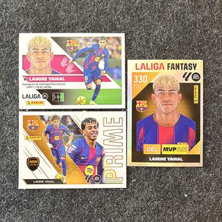 Pack 3 Cromos Lamine Yamal Este La Liga