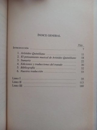 Sobre la música. Arístides Quintiliano