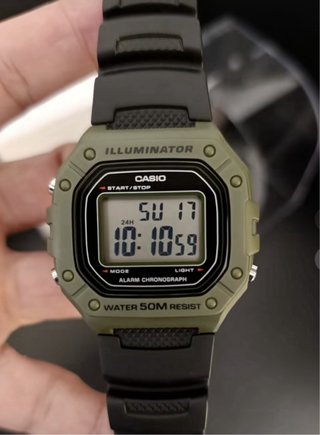 Reloj Casio Digital W-218H-3AVEF Verde