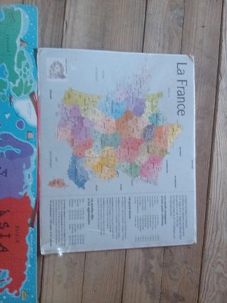 Set de 2 Mapas: Mundo y Francia