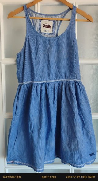Vestido Superdry Azul y blanco