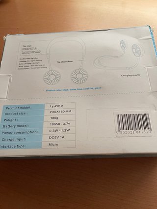 Ventilador de cuello deportivo