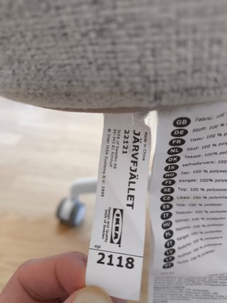 Silla de oficina Ikea beige/gris