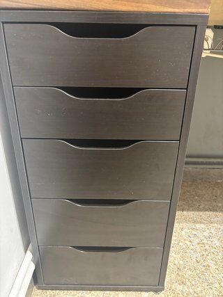 Cajonera Alex Ikea 5 Cajones Marrón