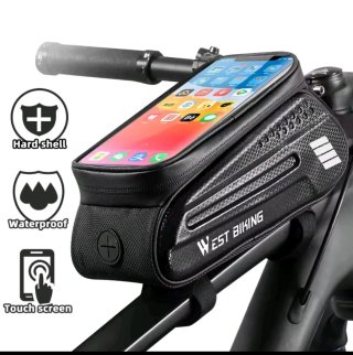 Bolsa Manillar Bici Soporte Móvil Táctil Impermeab