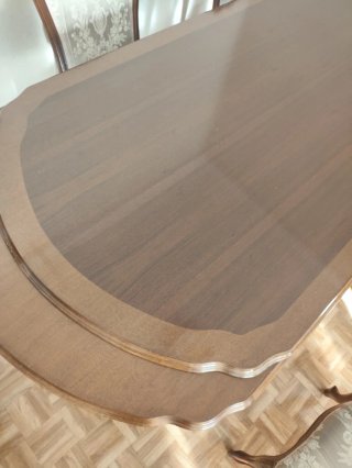 Mesa de Comedor de Madera con 6 Sillas