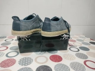 Zapatillas / Alpargata azules hombre