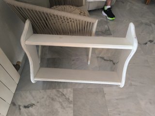 Estantería de Madera Blanca