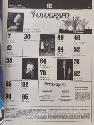 LOTE REVISTA FOTOGRAFIA IL FOTOGRAFO 1984