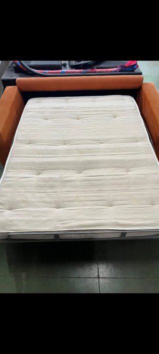 Sofá Cama Naranja Tela