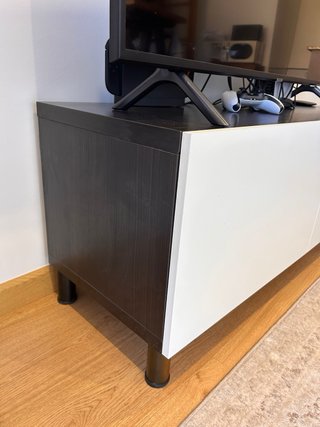 Mueble TV Blanco y Negro